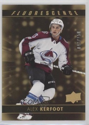 2017-18 Upper Deck Fluorescence Gold 43/150 Alex Kerfoot #F-8 Rookie RC 08cv