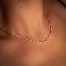Halskette Echt 925 Sterling Silber  45cm