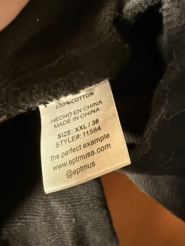 EPTM The Perfect Example Men’s Black Denim Shirt Size XXL Street Wear - Picture 5 of 6