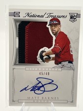 2015 Panini National Treasures - Rookie Silhouette Auto Matt Barnes  Purple /49 