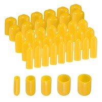 Endkappen Aus Gummi,1/8 Zoll,3/16 Zoll,1/4 Zoll,5/16 Zoll,3/8 Zoll,Gelb,100Stk