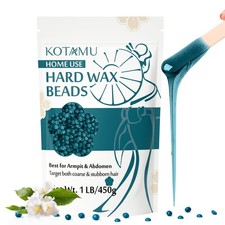 KOTAMU Hard Wax Beads for Hair Removal, 1lb 16 Ounce Pack of 1 , Dark green