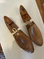 Vintage D. Mackay Brown Wooden Shoe Trees Mold Stretcher Form
