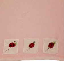 Kids Line Ladybugs Pink Lovey Security Blanket 41" X 35"