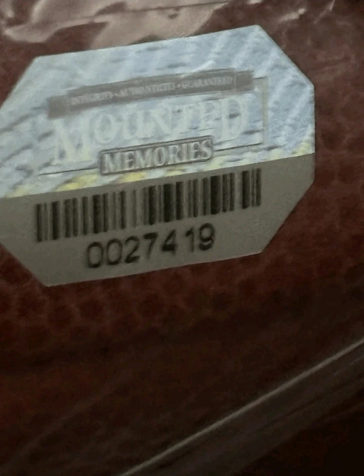 Brian Urlacher Signed Duke Official NFL Football Chicago Bears Fanatics COA - Image 3 of 3