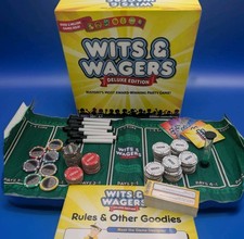 Wits & Wagers Deluxe Edition Party Board Game 100% Complete