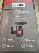 BallHead , Oben BA-108T Single Action Travel W/ Quick-Release Level- Camera