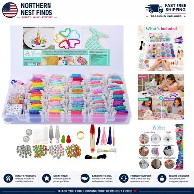 276-Piece Fantasy Embroidery Kit with Unicorn Theme - Perfect for Young Crafters