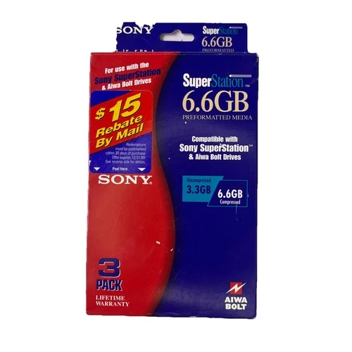 SONY 6.6GB SUPERSTATION Performance Media 3-pack