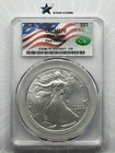 2025 Silver Eagle CAC MS70 Flag Label