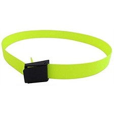 Scuba Diving 60" Long 2" Webbing Weight Belt with Plastic Buckle Yellow