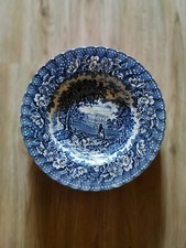 Speiseteller Suppenteller H.Aynsley&Ca Englands Heritage Ltd blau 24cm antik alt