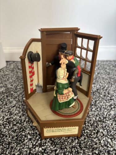 Music Box Enesco A Christmas Carol "Ti auguriamo un buon Natale" 1985 USATO - Foto 2 di 7