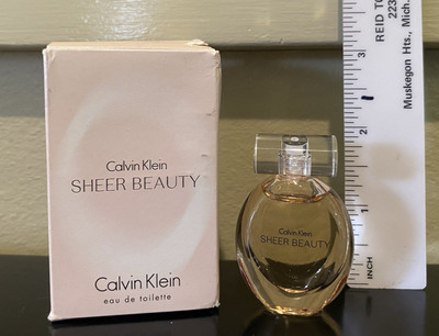 RARE MINI perfume CALVIN KLEIN SHEER BEAUTY eau de toilette 0.17 oz BOXED 2012