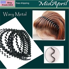 Wavy Metal Sports Men's Women's Skque Hair Hoop Band Headband