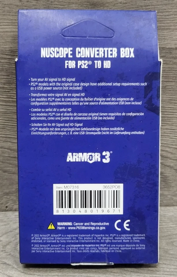 Armor3 Converter Box For PS2 To HD For PlayStation 2 Give PS2 HDMI Brand New 9Z - Image 2 of 4