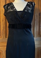 Banana Republic Little Black Dress Lace Overlay on Top Size 4