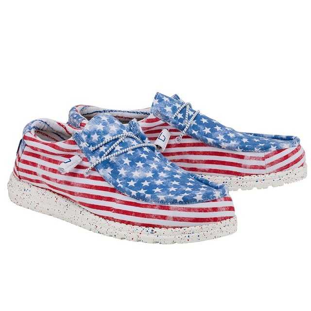 Hey Dude Wally Stars and Stripes Mens 