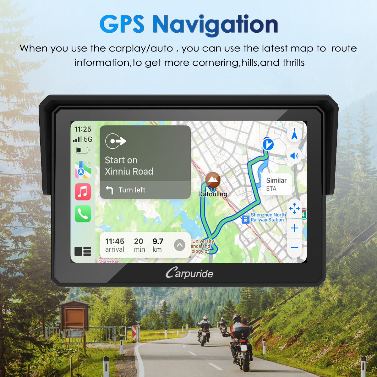Carpuride W502 Wireless Carplay Android Auto Waterproof 