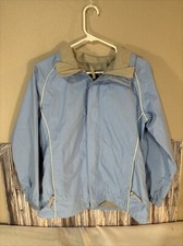 The North Face Lightweight Rain Jacket Girls Size Large 14/16 Blue
