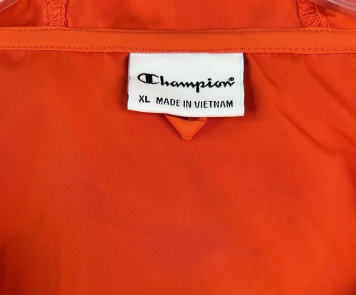 Oklahoma State Jacket Uomo Large Champion Arancione Pioggia Vento 1/4 Zip Pullover - Foto 10 di 11