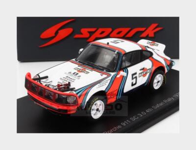Martini Racing マスタング　ボディー 1:43 SPARK Porsche 911 Sc 3.0 Martini #5 Rally East African Safari