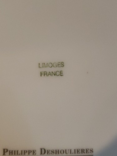 Phillipe Deshoulieres Porcelain Limoges France Polo Ponies Sports Plate 8 1/2" - Picture 5 of 9