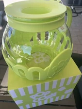 Patented Micropop Microwave 3.3 Popcorn Popper Temperature Safe Glass 3in1 Lid