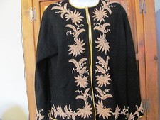 Vintage Mid-Century Beaded Lambswool Cardigan Hong Kong