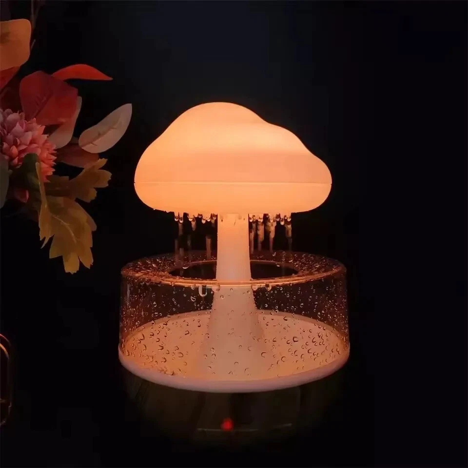 LED Rain Cloud Humidifier Night Light Essential Oil Diffuser  Ultrasonic USA - Image 2 of 4