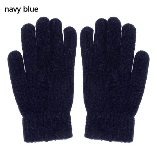 Fashion Cashmere Elastic Full Finger Gloves Winter Gloves Warm Thick Mittens - Picture 25 of 25