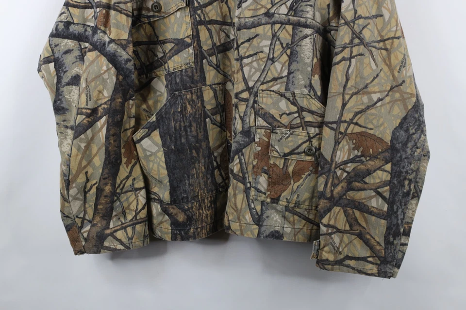 Vtg 90s Streetwear Mens XL Faded Skyline Camouflage Apparition Field Jacket USA - Image 3 of 4