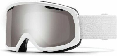 SMITH RIOT MEN'S CHROMAPOP SNOW GOGGLES, WHITE, UV PROTECTION & MIRROR LENS *DM