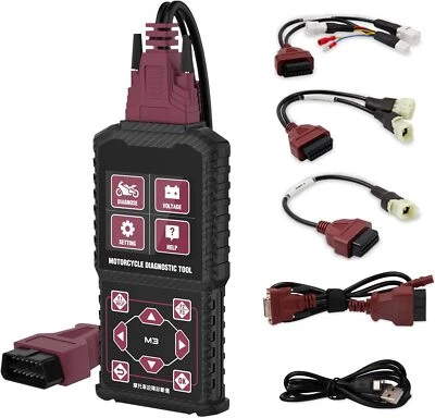 FXTUL Dispositivo de diagnóstico de motocicleta OBD2 escáner para Honda Yamaha Kawasaki KYMCO SYM