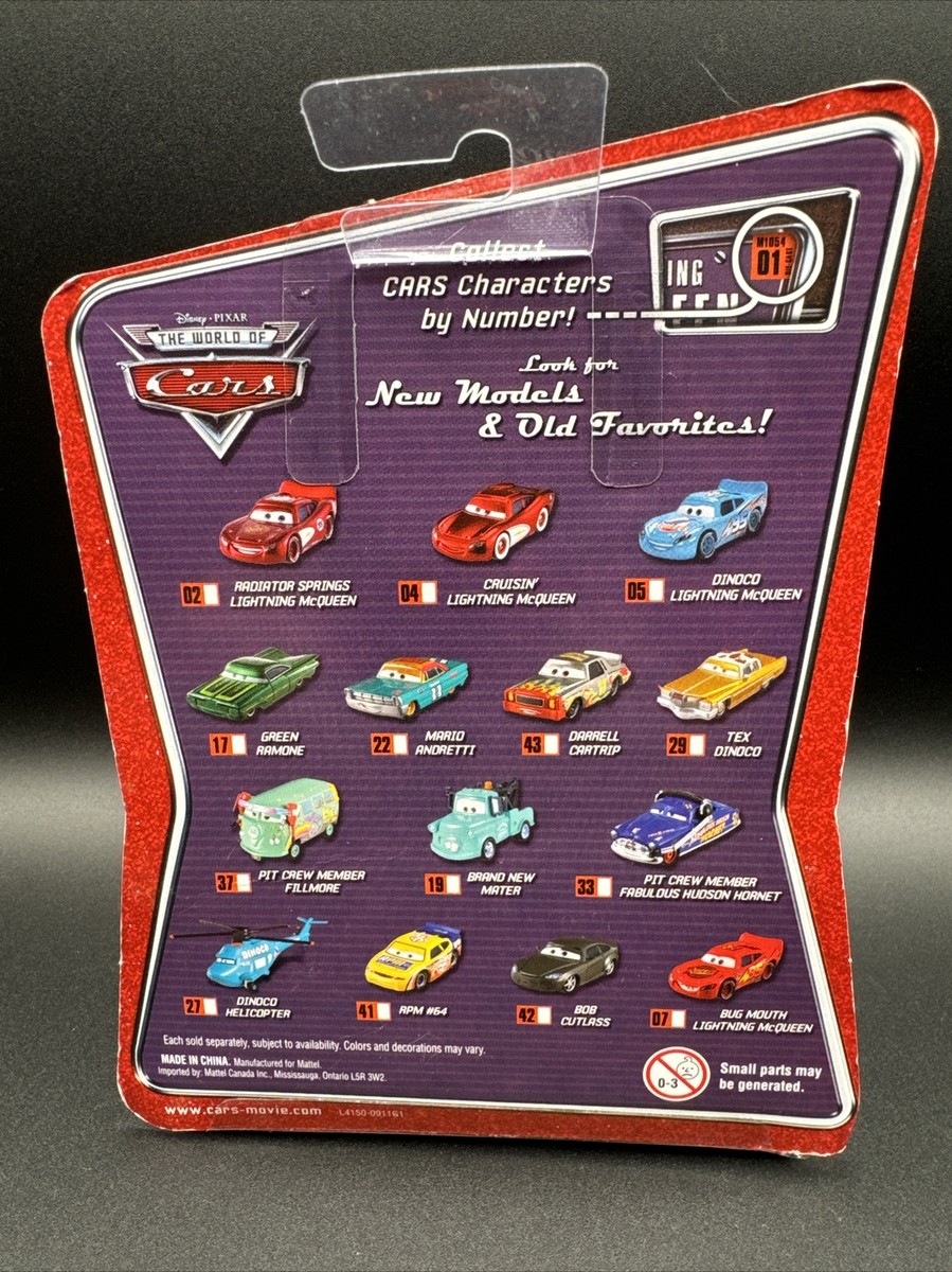 Disney Pixar Cars The World of Cars Darrell Cartrip Mattel New
