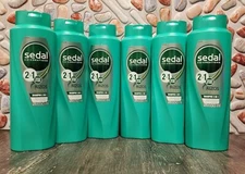 6 PK LARGE SEDAL CO-CREATIONS 2 IN 1 RIZOS SHAMPOO CONDITIONER DEFINDOS 650 ML 