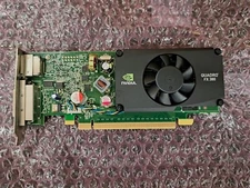 Used, Nvidia, QUADRO FX 380, Low Profile PCI-Express 2.0x16 512MB DDR3 DVI/Displ