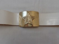 Soviet Army Officers Belt Star Buckle Russian Military Gear USSR Armed Forces