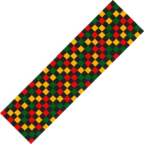 Enuff Checkered Rasta Skateboard Griptape eBay