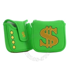 Cash is King Magnetic Head Cover for TaylorMade Spider Mallet Putter Green