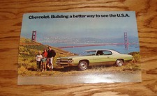 Original 1972 Chevrolet Impala Custom Coupe Large Post Card 72 Chevy
