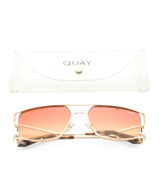 Quay Australia BADDIE BEHAVIOR  Sunglasses Gold Frame NEW Amazon.com: QUAY AUSTRALIA Hold Please Gold/Gold Mirror One  main image 4