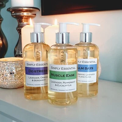 SIMPLY ESSENTIAL 250ml Aromatherapy massage oil Sports relaxing sensual warming muscle joint ease