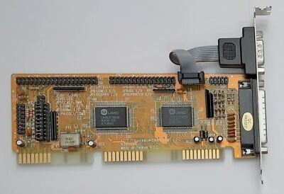 UMC 8635D01 / MIO-286UC ISA Multi-I/O IDE Floppy Controller (retro, 1993)