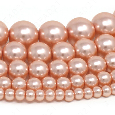 Czech Opaque Glass Beads Round Pearl Coated 4mm 6mm 8mm 10mm 12mm 16'' Strand