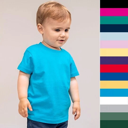 Larkwood Baby-Kids Crew Neck T-Shirt LW020 Kinder T-Shirt NEU