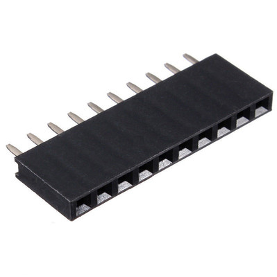 10PCS 1x10 Single Row 10 Pins PCB Socket Female Header 2.54mm CA
