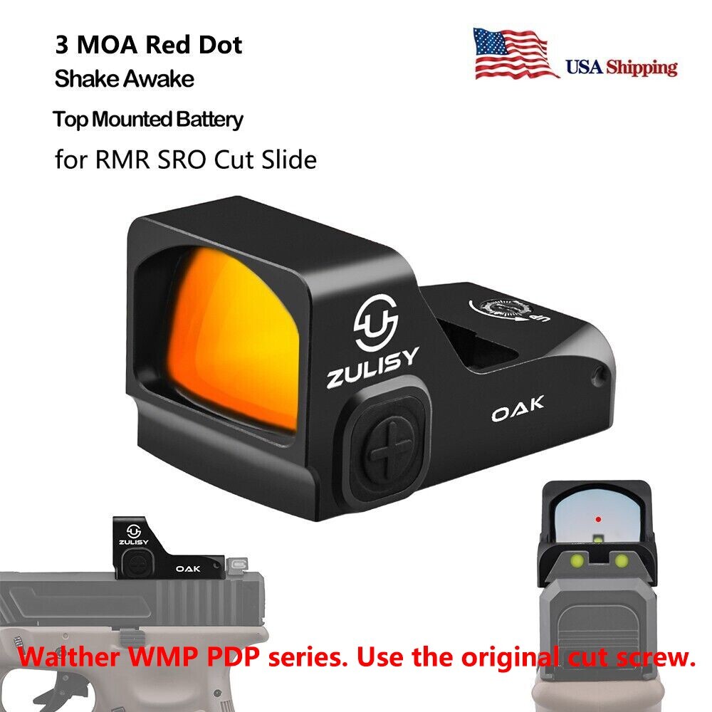 Shake Awake Red Dot Reflex Sight OAK for RMR Cut PSA Dagger Glock Canik