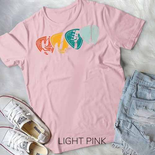 Bassist Musician Bass Player Guitar Pick Retro Bass T-Shirt Unisex T-shirt - Picture 5 of 11