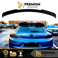 Vw Scirocco Tsi Tdi R Gloss Black Rear Roof Spoiler Boot Lip Wing Kit 2008-2014